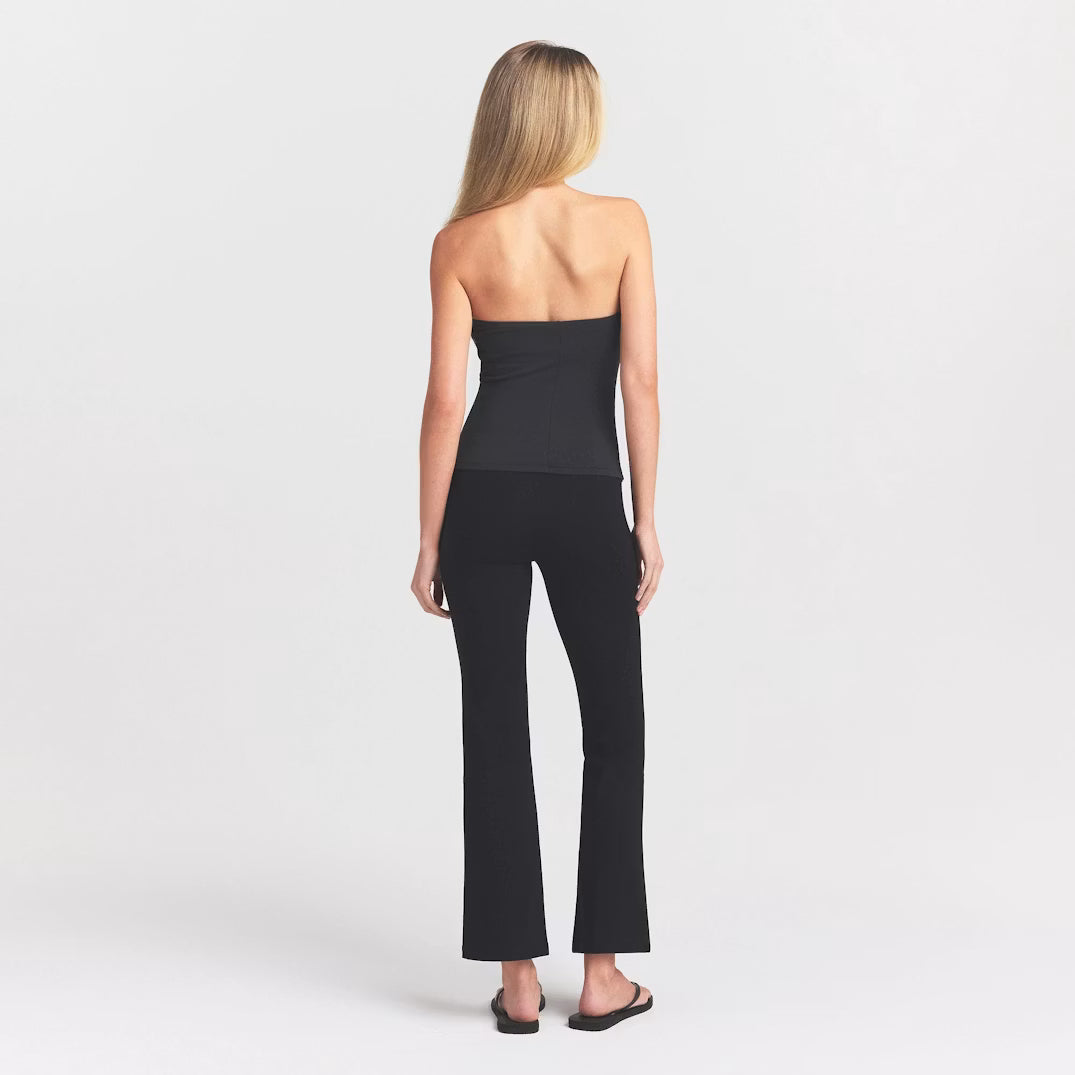 HIGH-WAISTED CROPPED KICK FLARE PANT