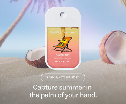 Peanuts® x Touchland Beach Coco Hand Sanitizer