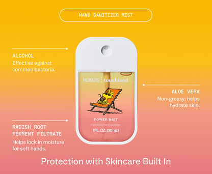 Peanuts® x Touchland Beach Coco Hand Sanitizer