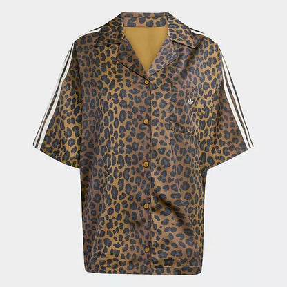Animal Print Satin Shirt