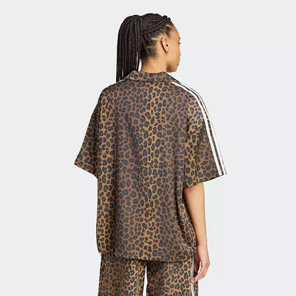 Animal Print Satin Shirt