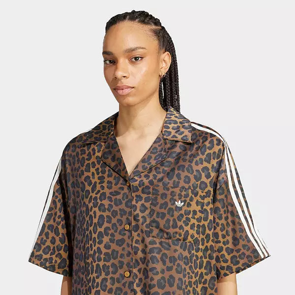 Animal Print Satin Shirt
