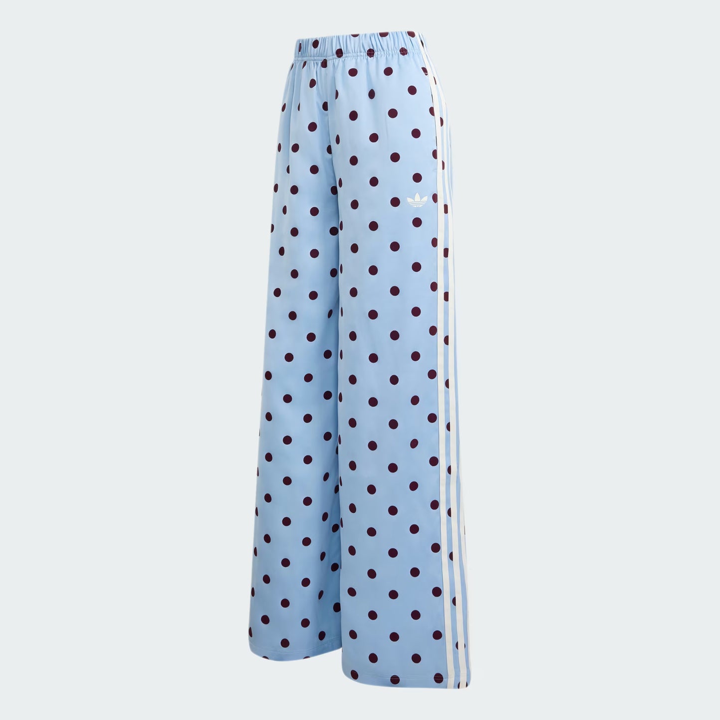 Satin Polka Dots Wide Leg Pant