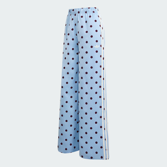 Satin Polka Dots Wide Leg Pant