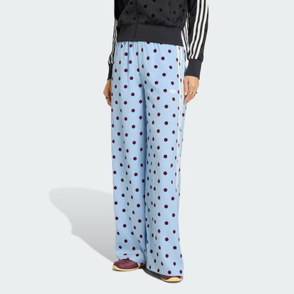 Satin Polka Dots Wide Leg Pant