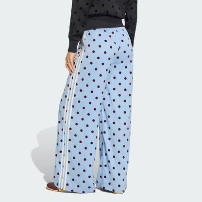 Satin Polka Dots Wide Leg Pant