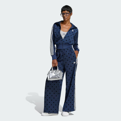 Satin Polka Dots Wide Leg Pant