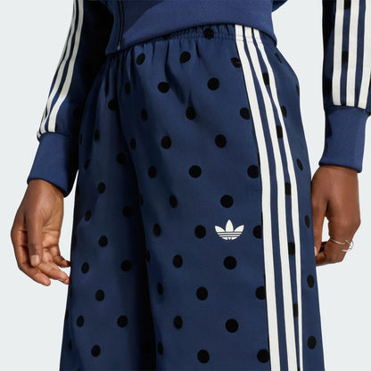Satin Polka Dots Wide Leg Pant