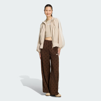 Satin Polka Dots Wide Leg Pant