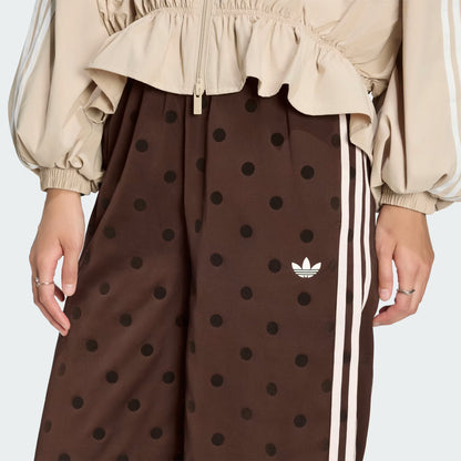 Satin Polka Dots Wide Leg Pant
