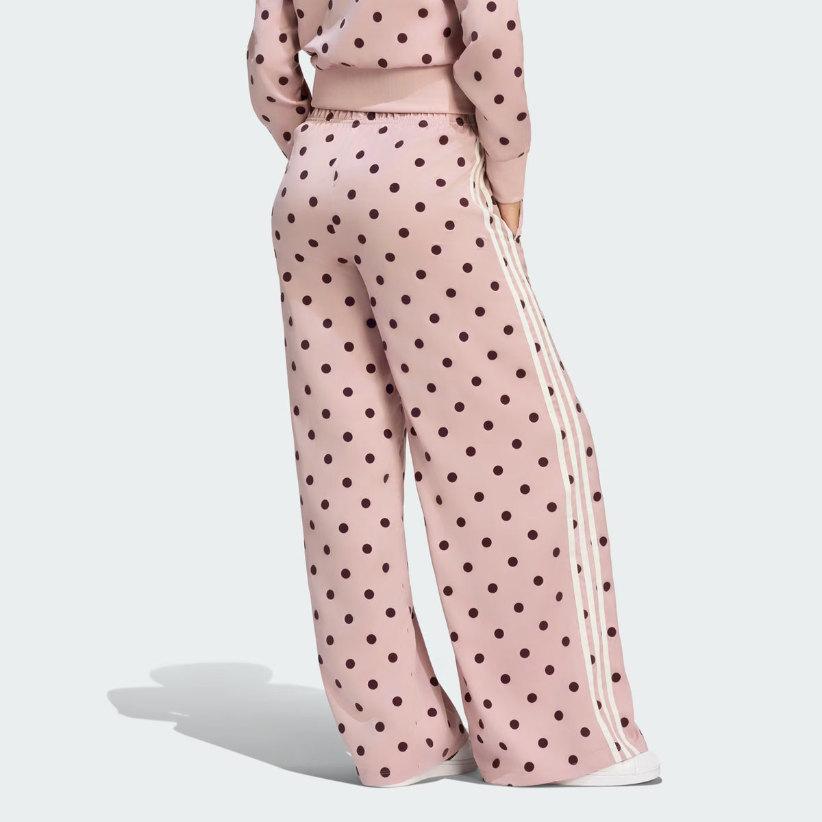 Satin Polka Dots Wide Leg Pant
