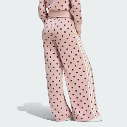 Satin Polka Dots Wide Leg Pant