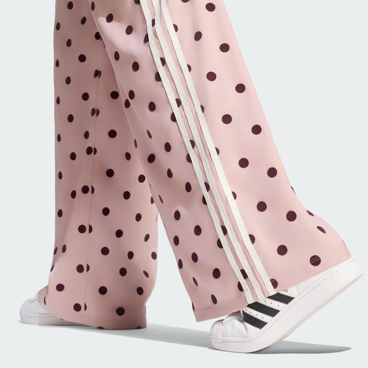 Satin Polka Dots Wide Leg Pant