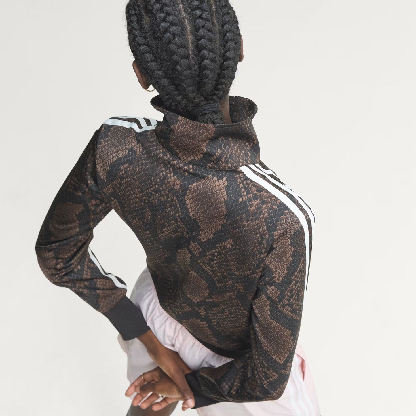 SATIN SNAKE PRINT FIREBIRD TRACK JACKET