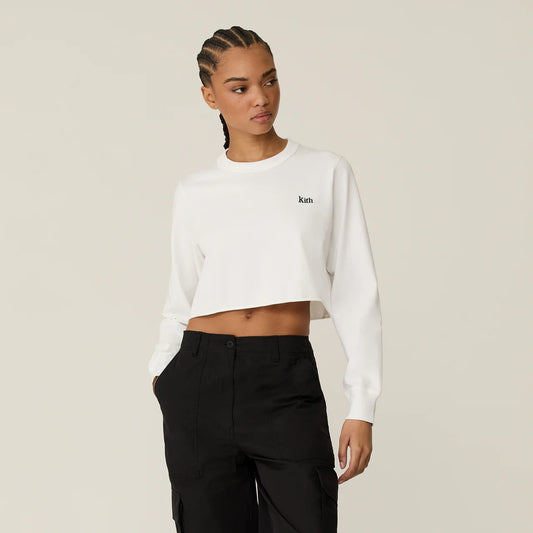 Kith Women Lucy Cropped Long Sleeve II Tee