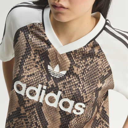 SNAKE PRINT SATIN JERSEY