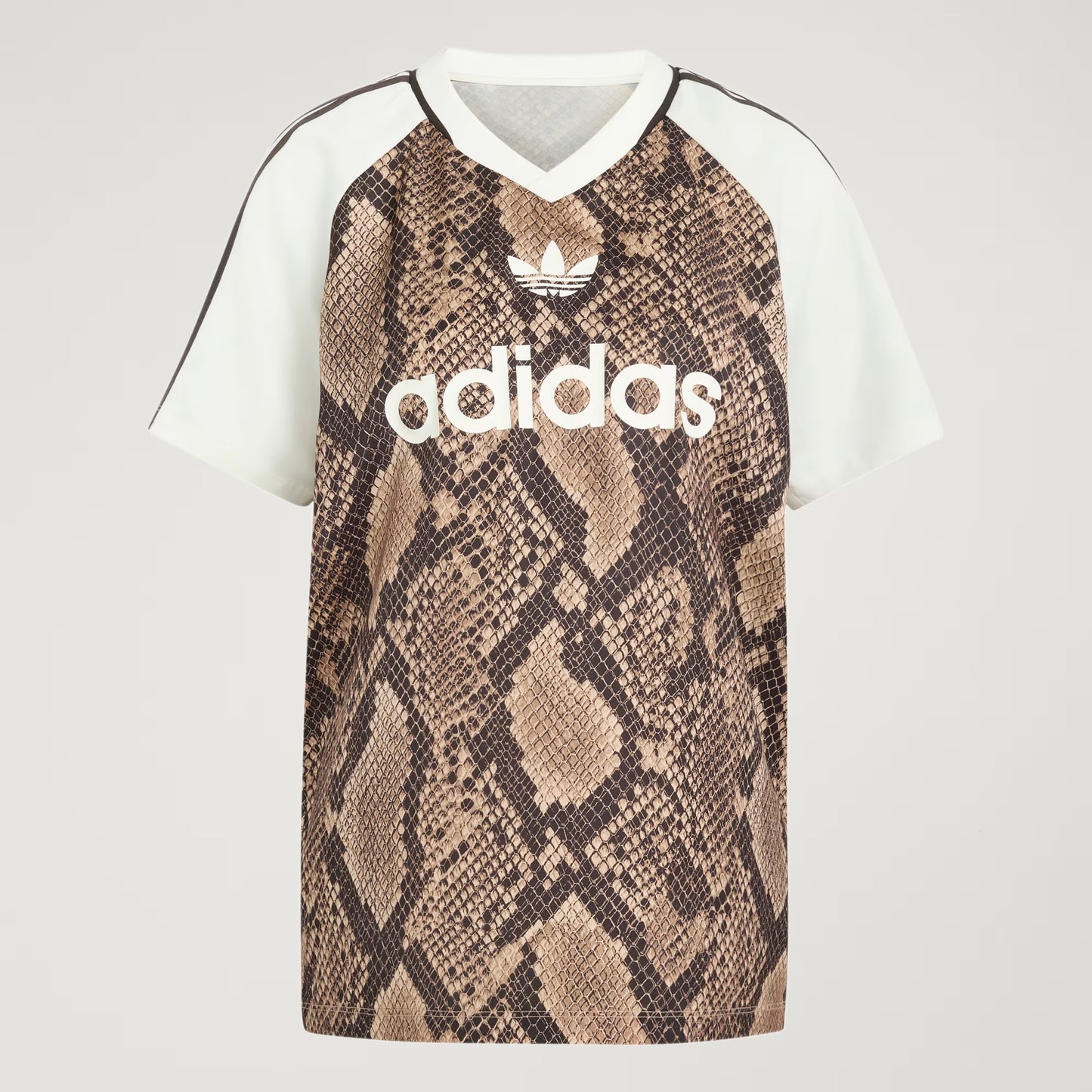 SNAKE PRINT SATIN JERSEY