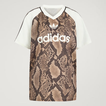 SNAKE PRINT SATIN JERSEY