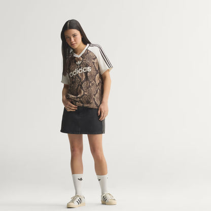 SNAKE PRINT SATIN JERSEY