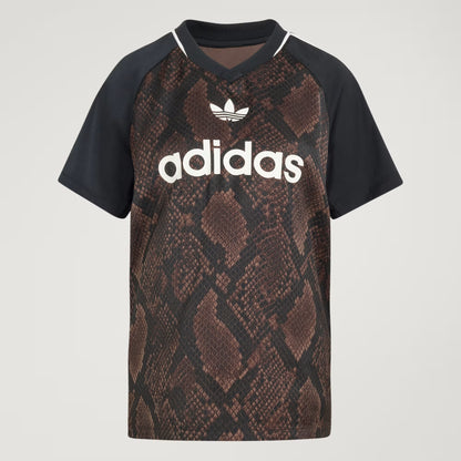 SNAKE PRINT SATIN JERSEY