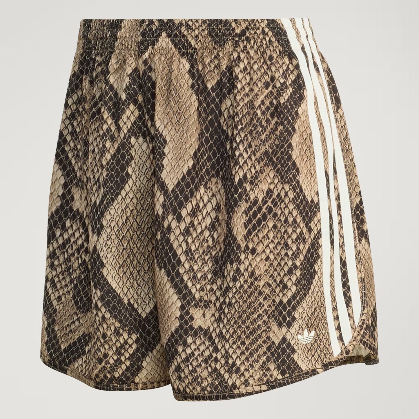SNAKE PRINT SATIN SHORTS
