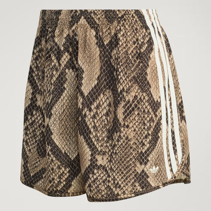 SNAKE PRINT SATIN SHORTS
