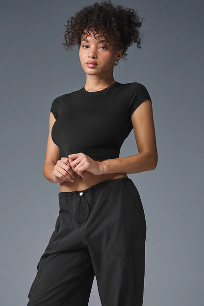 Alosoft Crop Finesse Short Sleeve