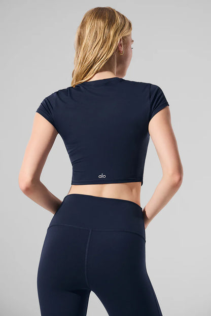 Alosoft Crop Finesse Short Sleeve