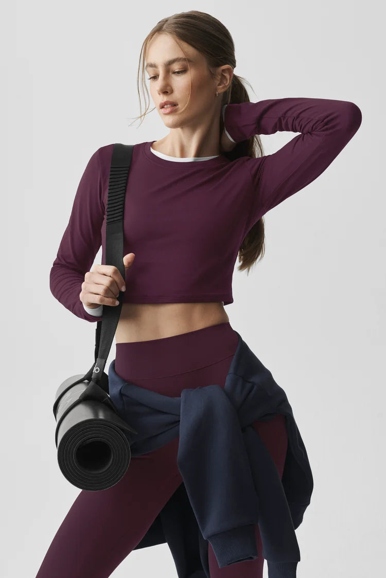 Alosoft Crop Finesse Long Sleeve