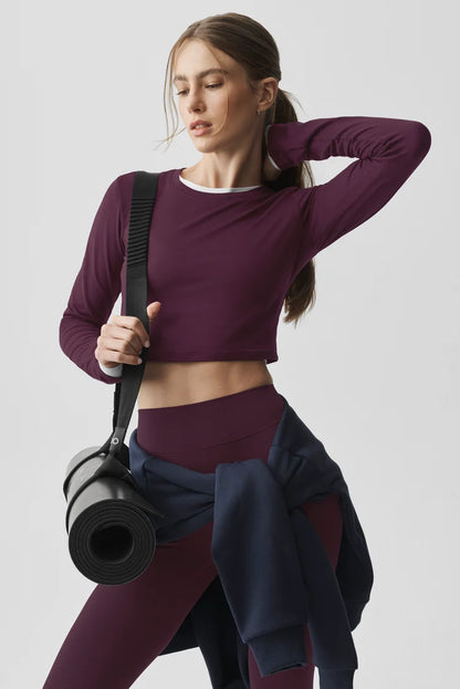 Alosoft Crop Finesse Long Sleeve