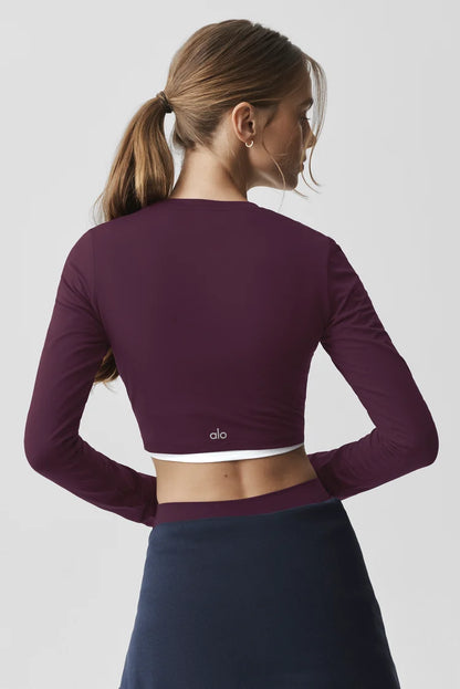 Alosoft Crop Finesse Long Sleeve