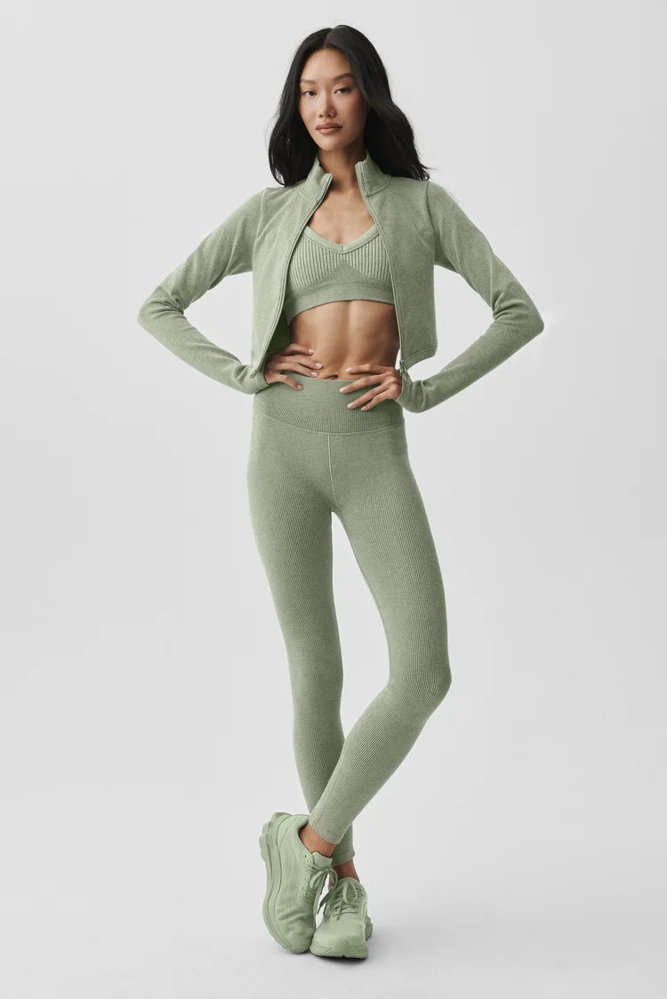 Seamless Two Tone Rib Jacket