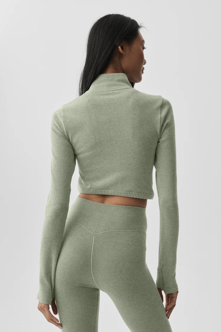 Seamless Two Tone Rib Jacket