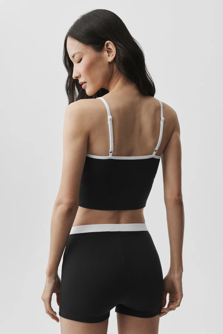 Goddess Ribbed First Pick Bra Tank