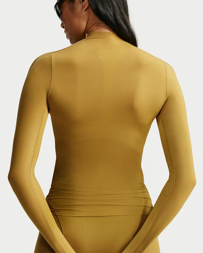 Women's Mock-Neck Long-Sleeve Top