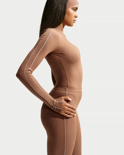 Women's Mock-Neck Long-Sleeve Top