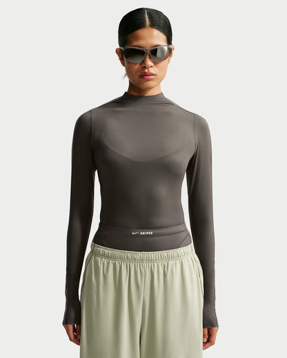 Women's Mock-Neck Long-Sleeve Top