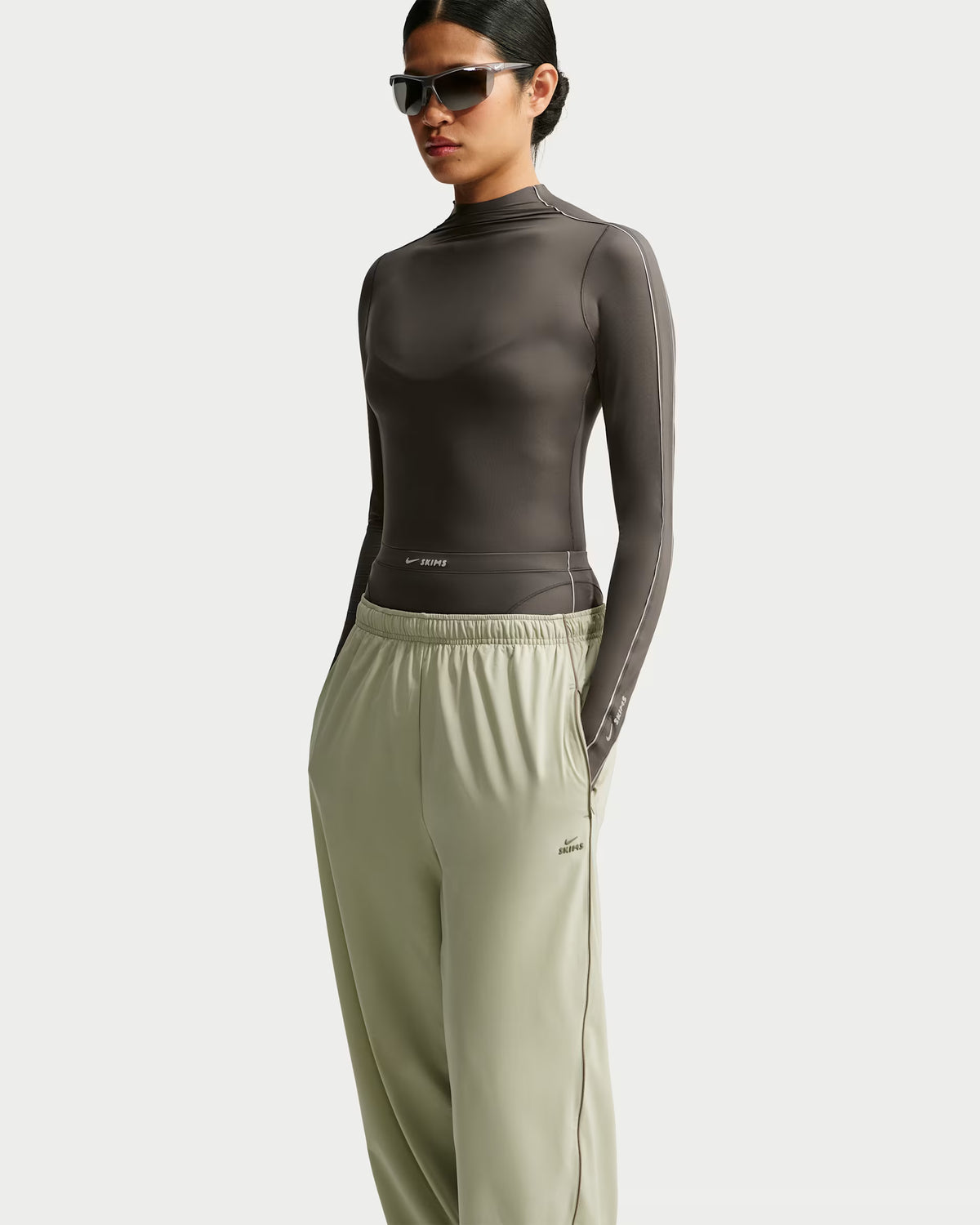 Women's Mock-Neck Long-Sleeve Top