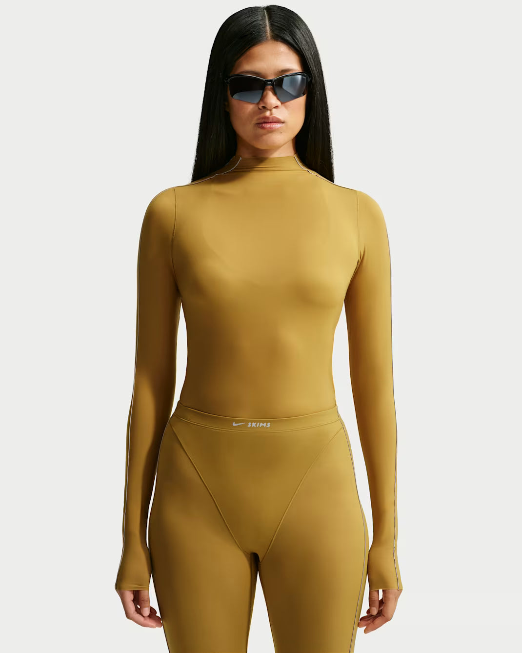 Women's Mock-Neck Long-Sleeve Top