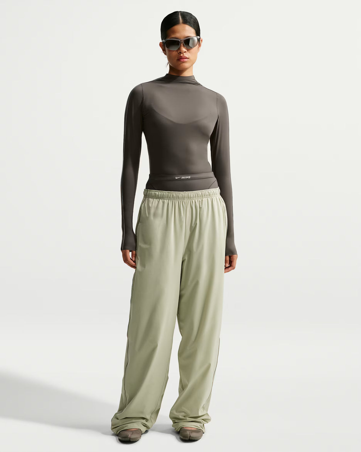 Women's Mock-Neck Long-Sleeve Top