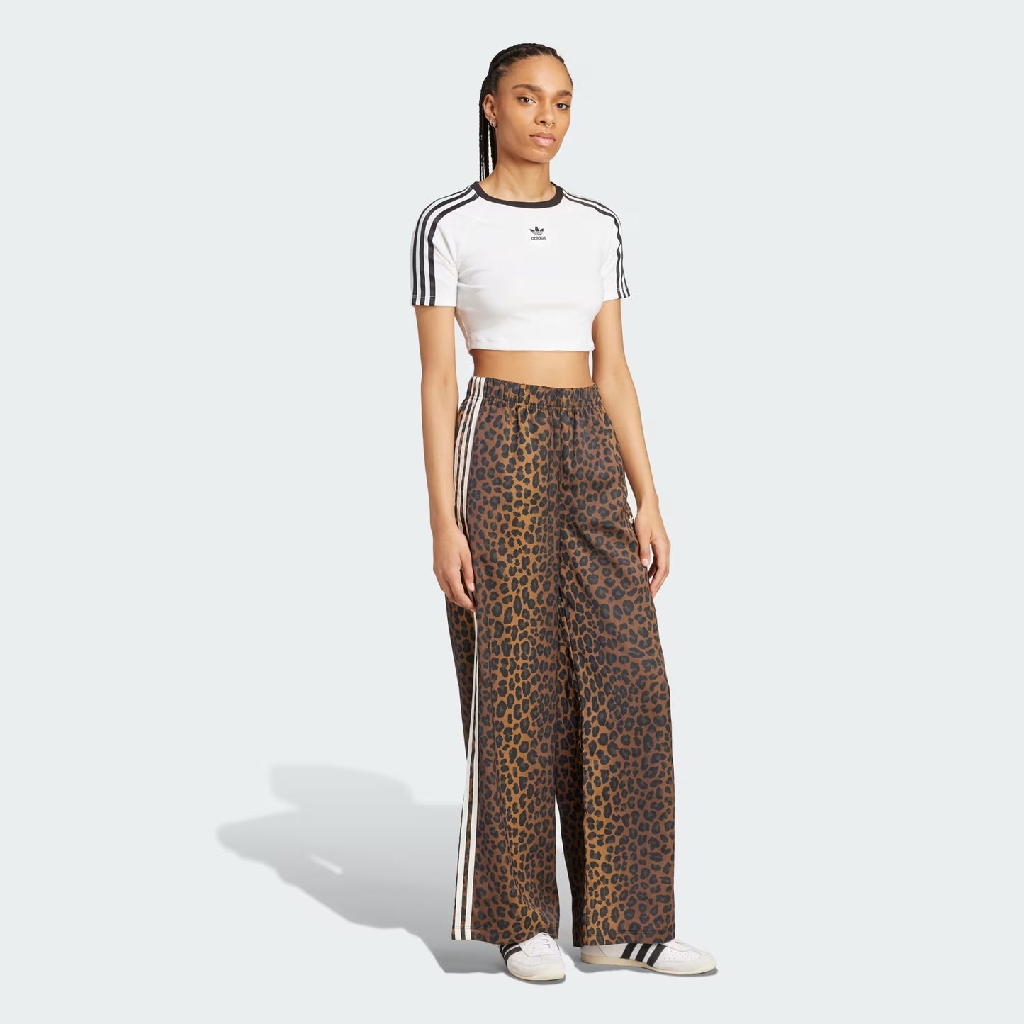 adidas Originals Wide Leg Satin Pants