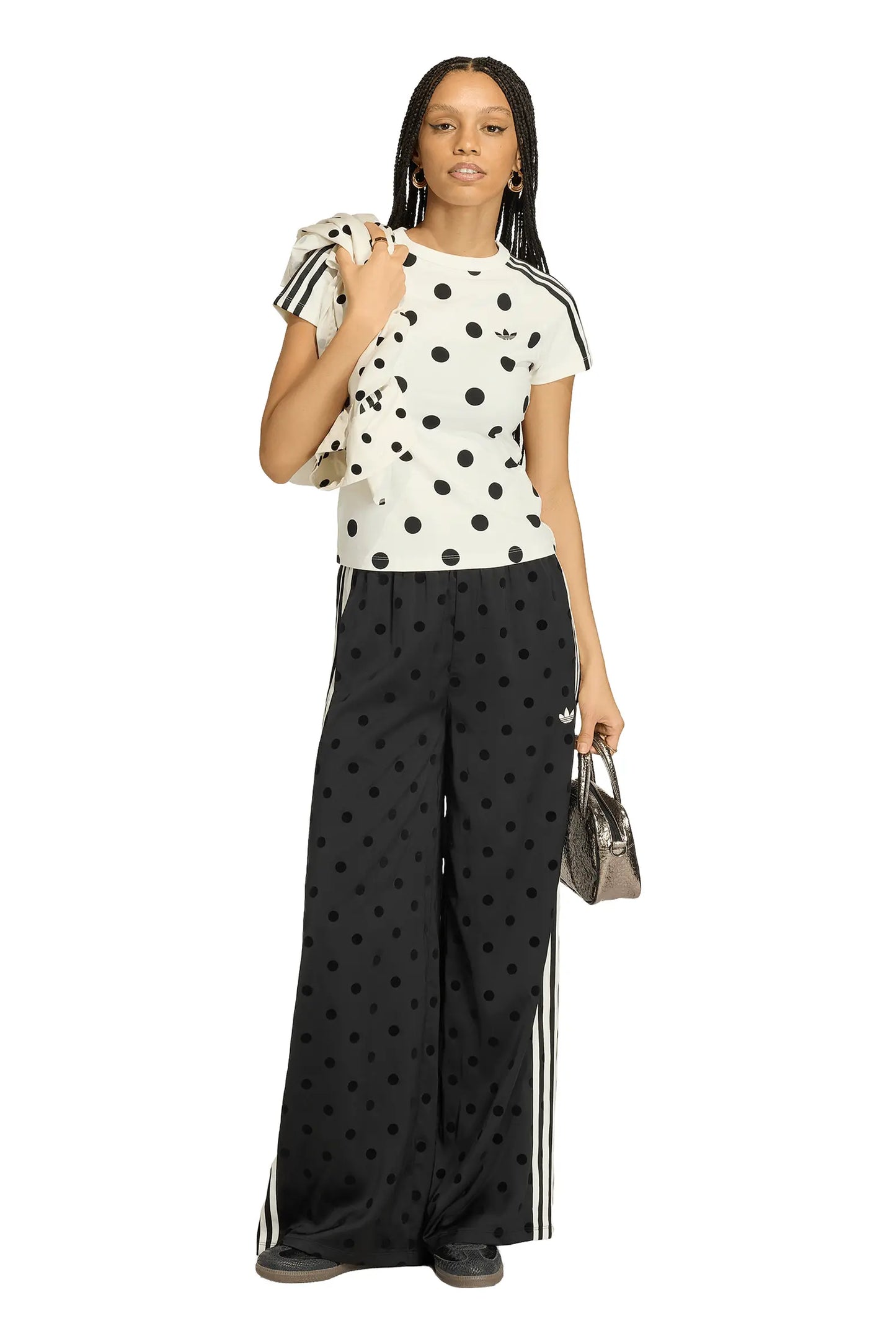 Firebird Polka Dot Wide Leg Track Pants