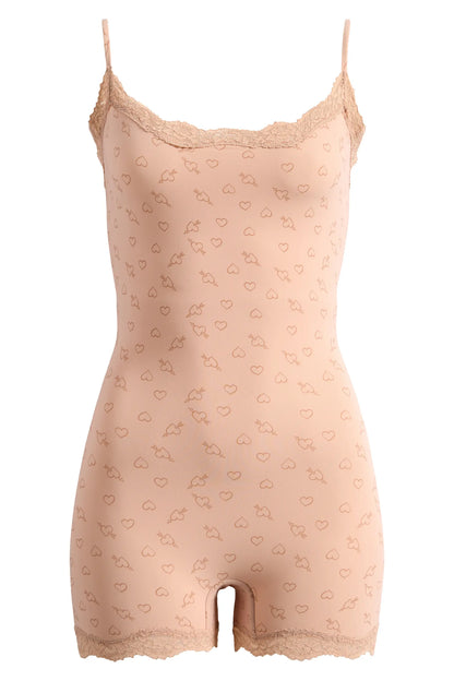 Lace Trim Romper