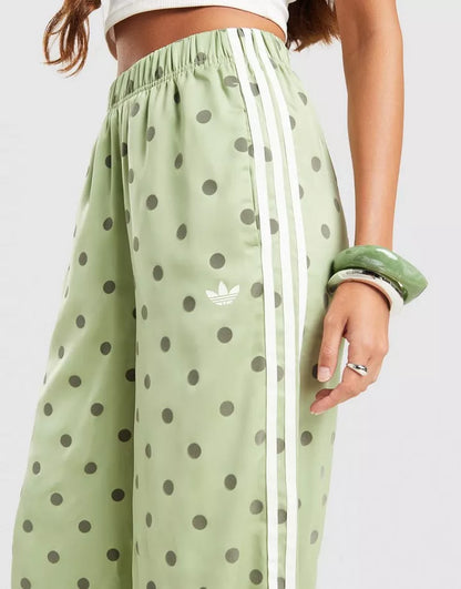 Satin Polka Dots Wide Leg Pant