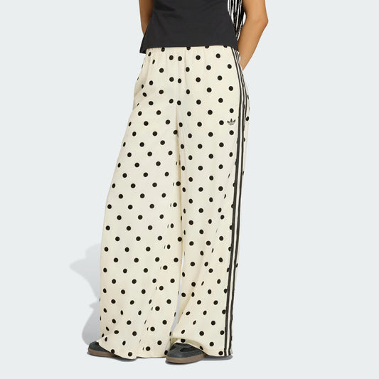 Satin Polka Dots Wide Leg Pant