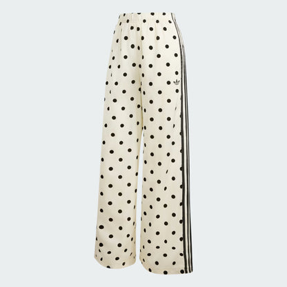 Satin Polka Dots Wide Leg Pant
