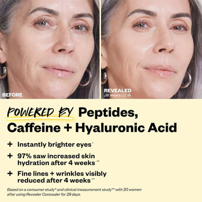 Revealer Super Creamy + Brightening Concealer with Caffeine and Hyaluronic Acid