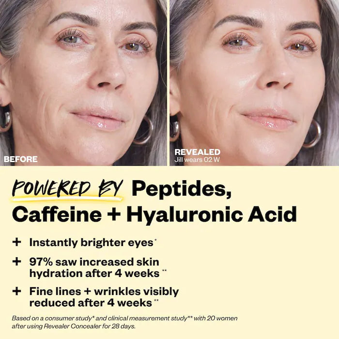 Revealer Super Creamy + Brightening Concealer with Caffeine and Hyaluronic Acid