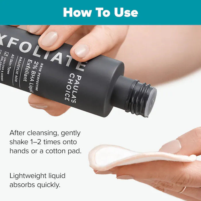 Skin Perfecting 2% BHA Exfoliating Toner for Clear Skin