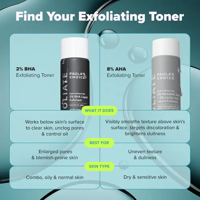 Skin Perfecting 2% BHA Exfoliating Toner for Clear Skin